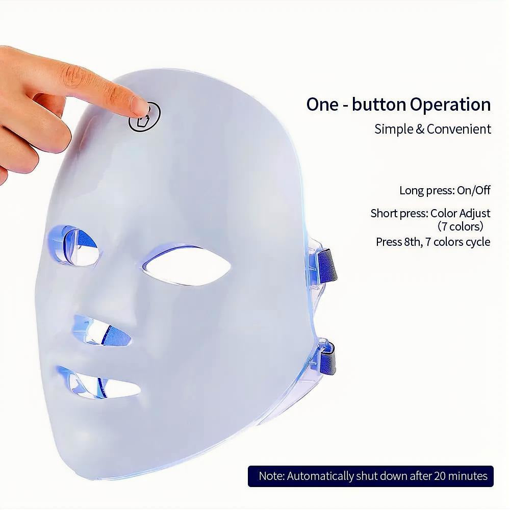 AuraShield™ 7-Spectrum LED Light Therapy Mask