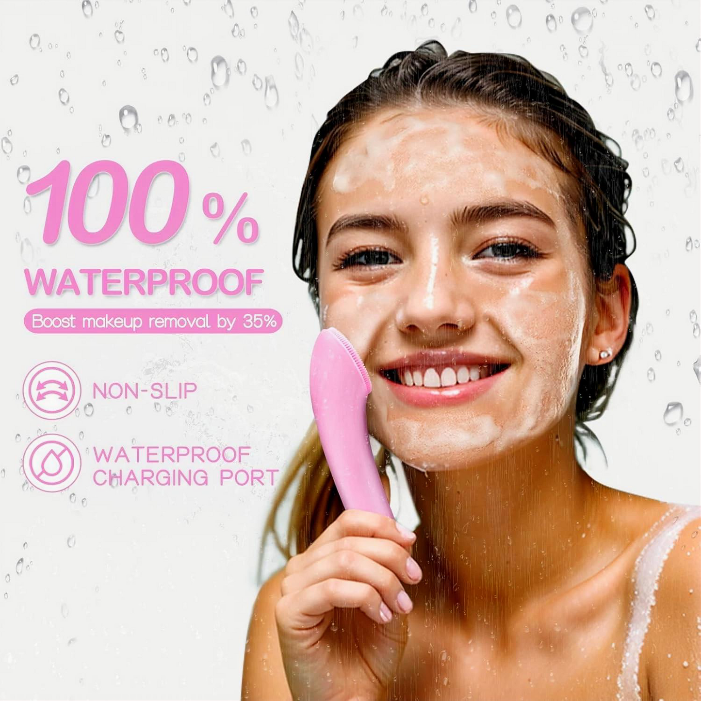 AuraGlow™ Facial Cleansing & Thermal Massager