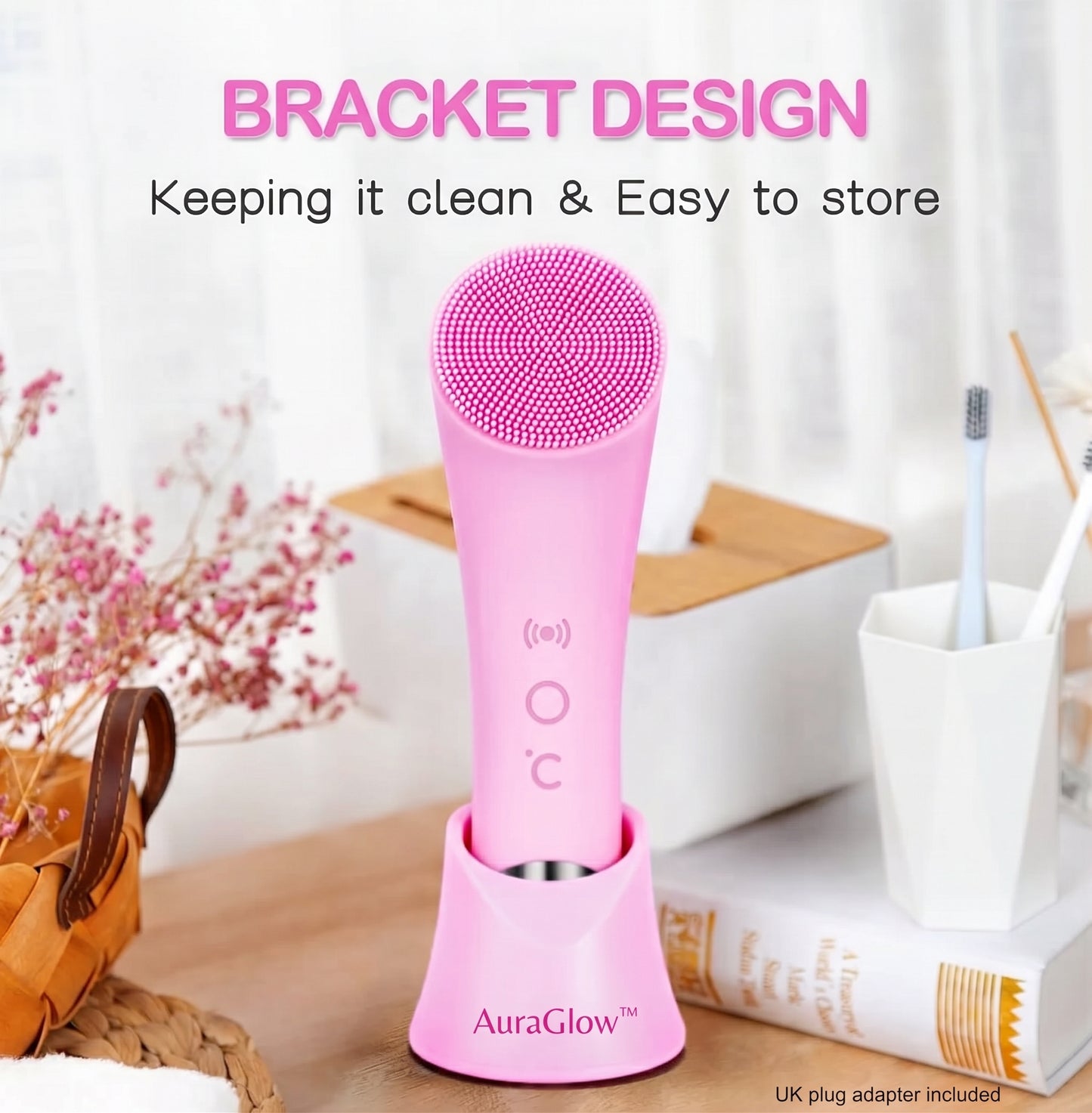 AuraGlow™ Facial Cleansing & Thermal Massager