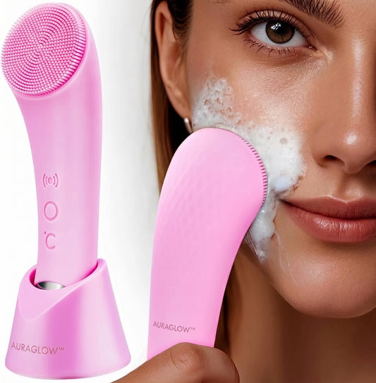AuraGlow™ Facial Cleansing & Thermal Massager